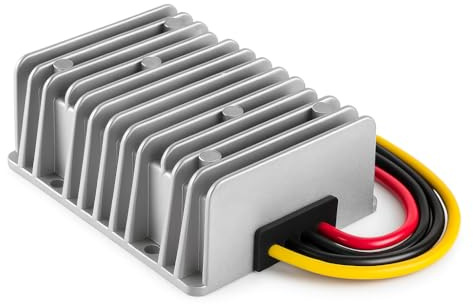 Guuzi DC 12V auf 48V 6A 288W Aufwärtswandler Spannungsregler Boost Konverter Modul Kfz-Stromversorgung Leistungswandler Wasserdichtes Modul Transformator