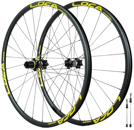 Gravel Road Bike Wheelset 700C Rim 24H Disc Brake Wheel Quick Release Front 100mm Rear 135mm 360 Clicks Straight-pull Hub,For 7-12 Speed Cassette