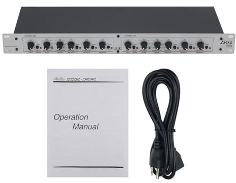 UTTASU 234XS Elektronische Frequenzweiche 2-Wege/3-Wege Stereo Audio Splitter mit Linkwitz-Riley 24dB Filter XLR EIN/Ausgang Phasenumkehr für PA Bühne KTV Studiotechnik
