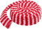 Strickschlauch, zweifarbig, 22 Nadeln/Ø 3 cm, 100 cm Rot/Weiß