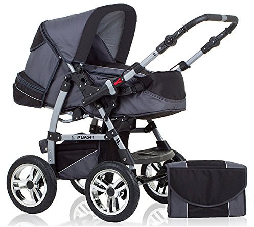 Kombi-Kinderwagen Flash 2 in 1 inkl. Sportsitz und umfangreichem Zubehör in 38 Farben