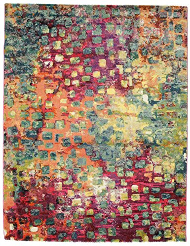 RugVista Davina Teppich, 200 x 250 cm, Mehrfarbig | Moderne, Rechteckig, Niedriger Stapel, Nur chemische Reinigung, Oeko-Tex 100, Wohnzimmer, Esszimmer, Schlafzimmer, Küche