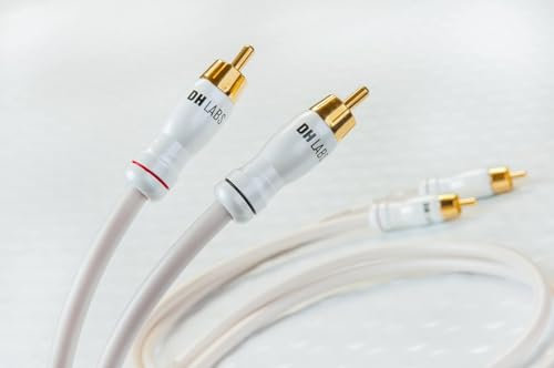 DH Labs bianco Lightning cavi audio RCA 4.0 meter pair