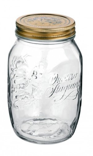 Bormioli Rocco Original Quattro Stagioni Schraubglas, klassisch, Rund, Transparent, 0,5 l