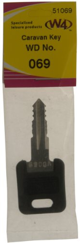 W4 WD Replacement Caravan Key No069 - Black