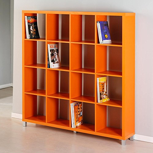 Kit Closet Kubox - Scaffale a 16 scomparti, colore: Arancione