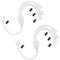 LITAELEK 2pcs LED Verteiler Kable 4 polig 1 zu 3 LED Strip Splitter 4 Pin Connector RGB 5050 3528 2835 LED Steifen Verbinder LED Band Eckverbinder Stecker LED Stripe Anschlusskable -30cm,Weiß