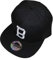 Buchstaben Initialen Snapback Cap Black & White (B)
