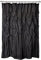 Madison Park Laurel Black Shower Curtain, Solid Transitional Shower Curtains for Bathroom, 72 X 72