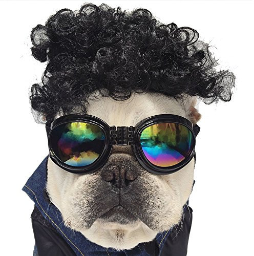 innowill Lunettes de soleil pour chien réglable mode Verres de protection UV pour moyens et grands chiens animal