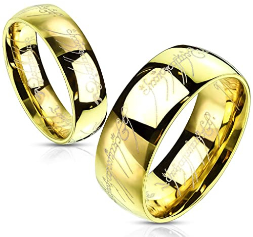 UrbanBijoux Bague en tungstène doré pour homme et femme