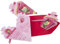 Einladungskarte Schultüte rot/rosa, 4er Blister