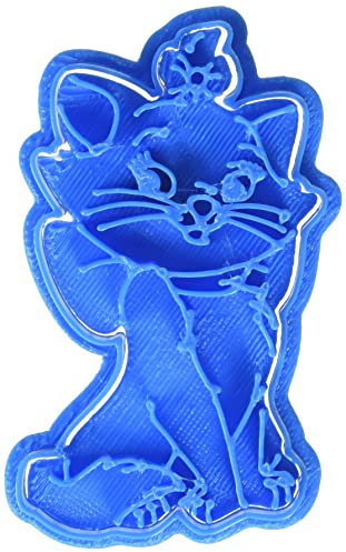 Cuticuter Marie Aristogatos Ausstechform, Kunststoff, blau, 8x7x1.5 cm
