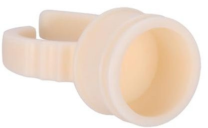 Tattoo Ring Tasse, 100 Stücke Tattoo Zubehör Ring Pigment Ink Tasse Augenbraue Tätowierungs Ring Schalen Microblading Pigment Halter(M)