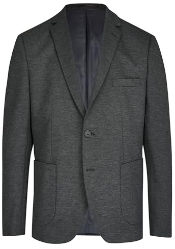 Steffen Klein Classy Gentleman Herren Sakko Jacket Jersey Elastisch Grau Melange