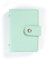 Supertool Porte-cartes de crédit en cuir souple vert avec bouton - 7,5 x 11 cm, Vert, 7.5cmx11cm, Classique
