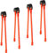 Shappy 4 Stück Slingshot Ersatzband Sets Heavy Pull Slingshot Ersatz Gummibänder Tubular Elastic Gummiband für Jagd Katapulte Outdoor Spiele