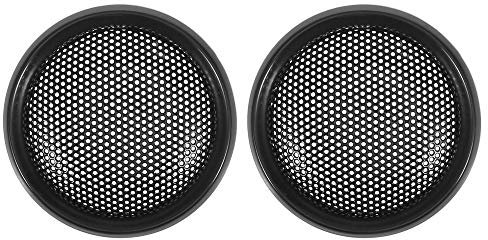 X AUTOHAUX 2pcs 1 Black Car Audio Speaker Cover Mesh Subwoofer Grill Guard
