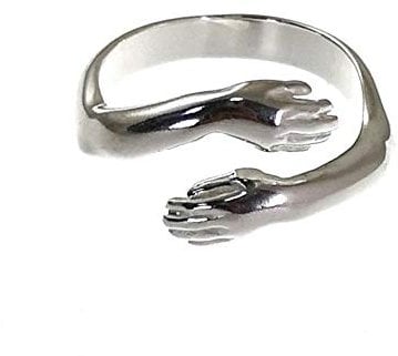 Minoplata Verstellbarer Ring aus 925er-Sterlingsilber, für Damen oder Herren, der Ring symbolisiert die Zartheit, die Sie so lieben, ein Unisex-Schmuckstück, ideal als Geschenk