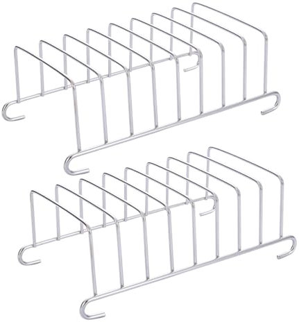 2Pz Supporto per Toast Friggitrice Ad Aria da Forno Cremagliera Affettare La Griglia del Pane Portapane per Friggitrice Ad Aria Porta Toast Acciaio Inossidabile Elettrico Padella
