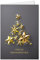 NEUSER PAPIER 100x Weihnachtskarte DIN A6 in Grau mit goldenem Weihnachtsbaum aus Sternen - Faltkarten mit Weihnachts- 10,5 x 14,8 cm - Weihnachtsgrüße für Firmen und Privat