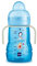 MAM Silicone Trainer Night, 4+Months, 220 ml Light Blue, with Handles That Glow in The Dark
