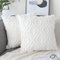 NIULAA 2er Set Wolle Kissenbezug 50x50 cm Weiß Samt Boho Deko Kissen Flauschig Dekokissen Fell Kissenbezüge für Sofa Schlafzimmer Modern Kissenhülle Bezug Sofakissen Zierkissen