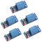 VooGenzek 5 Piezas KF301 5V 1-Canal Modulo Relay Disparador de Nivel Bajo para PIC AVR DSP ARM MCU Compatible con Arduino, con Indicador LED
