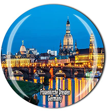 Frauenkirche Dresden Deutschland Kühlschrankmagnet 3D Kristall Touristen Souvenir Geschenksammlung Kühlschrank Magnet Aufkleber