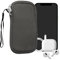 kwmobile Estuche de Neopreno Universal para Smartphone - Funda Protectora con Cremallera para S - 4,5 Polvo de Piedra