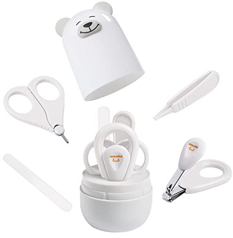 Juego de cortaúñas para bebés con funda bonita, uñas y uñas de los pies para recién nacidos manicura y pedicura, regalo para recién nacidos