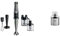 Braun MultiQuick 9 MQ 9187XLI Stabmixer 1200 Watt, schwarz/Edelstahl & Braun Kaffee- und Gewürzmühlen Aufsatz MQS 270 SI mit EasyClick Plus System Zubehör für MultiQuick 7 und 9, Silber