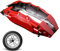 ERZU Car Front Rear Brake, Disc Brake Fake Covers, Protect Auto Brake, Improve Overall Appearance of Vehicle, Easy to Assembly, Car Refit Accessories
