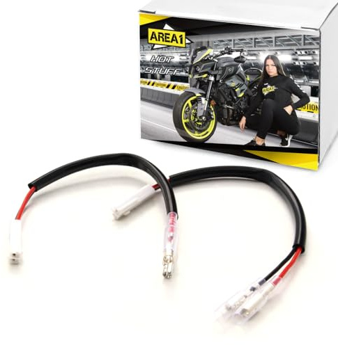 2x Blinker Adapterkabel mit 2 Leitungen kompatibel mit Honda CRF CB 500 X Hornet CB 500 750 1100 CB125F CB500F CB500X CB600F CB650F CB900F CB1000 CBR125 CB, CB125 R, CB 300R, CB 650R, CB 1000R CBR CBF