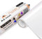 Selbstklebende Vinylfolie Plotter weiß glänzend, 30cm x 305cm Permanente Plotter-Vinylfolie mit PET-Träger, leicht zu schneiden und zu entgittern für permanente Aufkleber, Schilder und Bastelprojekte