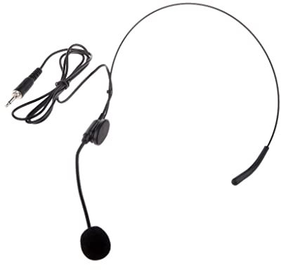 Plastik & aus aus Schwarzes Kopfbügelmikrofon Headset Kondensatormikrofon