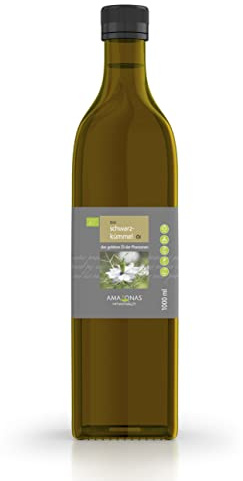 Amazonas Naturprodukte • Bio Schwarzkümmelöl • kaltgepresst aus ägyptischen Samen „nigella sativa“ • 100% naturbelassen • Qualitätsprodukt (1000ml)