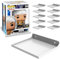 Carpenter Woods Funko Pop Regale Wandregal für Sammlerstücke, Funko Pop Display Ständer Halter, Vinyl Spielzeug Actionfigur Vitrine Funko Pop Ständer Wandhalterung Aufbewahrungs-Organizer schwarz