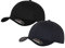 2er Flexfit Unisex Wooly Combed Cap Baseball Caps graue Unterseite S M L XL XXL Basecap Mütze, XS/S, 1x Black-Black + 1x Dark Navy + 1x HL-Kauf Notizblock