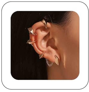 Inilbran Punk Teufel Drachen Klaue Ohr Manschette Ohrring Gothic Klaue Manschette Ohrringe Gold Teufel Klaue Wrap Ohrringe Vintage Knorpel Ohr Wrap Ohrringe Für Frauen Und Teenager Mädchen