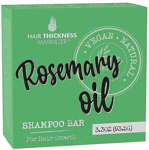 Hair Thickness Maximizer Rosemary Oil Shampoo Bar for Hair Growth. USA Made
