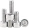 HanTof 75 tornillos de cabeza hexagonal, acero inoxidable 304 (18-8), métricos M5 x 8/12/16/20/30 mm, juego de tornillos hexagonales con llaves hexagonales, paso totalmente roscado: 0,8 mm