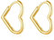 Jrêveinfini Herz Ohrringe Creolen Gold Silber 925 Damen Mädchen Kinder, Herz Creolen Gold Silber 925, Modeschmuck Ohrringe Nickelfrei Damen, Weihnachten Geschenk für Frauen Mädchen Mama