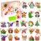 Adventskalender 2025 für Kinder, 24 Stück, DIY-Diamantmalerei, Schlüsselanhänger-Kits, Weihnachts-Countdown-Kalender, dekoratives hängendes Ornament, Geschenk für Mädchen, Kinder, Erwachsene