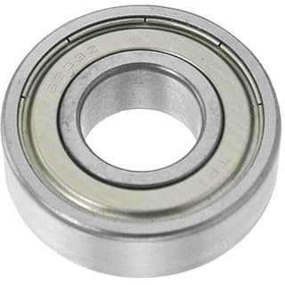 Kozelo Rillenkugellager 6203Z - [17mm x 40mm x 12mm] Chromstahl-Lager für Rasenmäher, Schubkarren