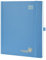POPRUN Kalender 2025 Buchkalender (Aug.2024-Dez.2025) Hardcover, ca. A4 (26,5 x 21,5 cm), 17-Monate-Terminplaner, Wochenplaner 2025 mit FSC®-Zertifiziertem Papier - Dunstblau
