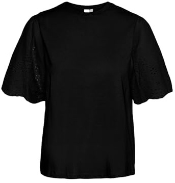 YAS Female T-Shirt YASLEX Broderie Anglaise