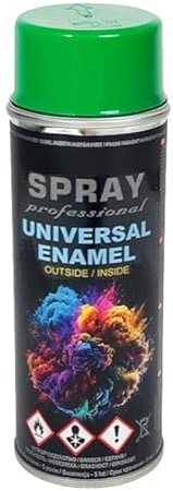VE-INDUSTRIES Lackspray nach RAL Spraydose 400ml Buntlack für Holz, Metall (Laubgrün - RAL6002)