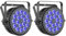 Ukfog 2PCS RGBWA+ UV 18 LED Par Strahler, 200W Bühnenlicht Scheinwerfer 7/10CH Discolicht Partylicht mit Stroboskop und Sound Aktivierung für Show Bar Party Hochzeit Halloween