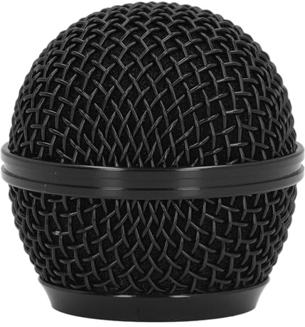 Grille de Microphone de Remplacement pour SM58S BETA58 BETA58A SA M30 UT2, Compatible avec PGX24 SLX4, avec Bonnette en Mousse Intégrée, Grille en Acier Durci, Haut